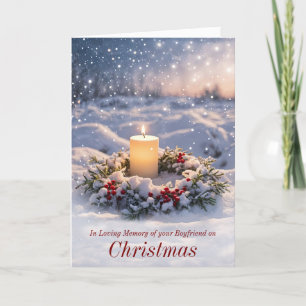 Carte Petit ami en souvenir Noël