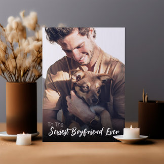 Carte Petit ami le plus sexy jamais Photo Saint-Valentin