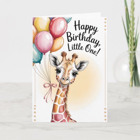 Carte petit anniversaire heureux (Devant)