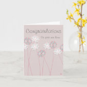 Carte Petit avec l'enveloppe - nouvelle maison de (Fleur jaune)