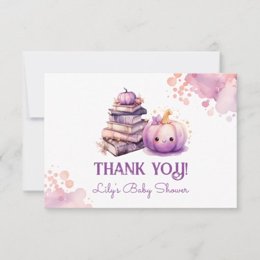 Carte Petit baby shower d'halloween pompé (Devant)