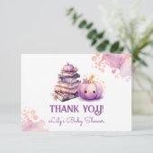 Carte Petit baby shower d'halloween pompé (Debout devant)