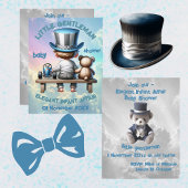 Carte Petit Baby shower Gentleman |