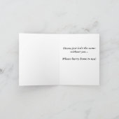 Carte Petit bateau de pêche bleu (Intérieur)
