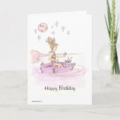 Carte Petit bateau rose (Devant)