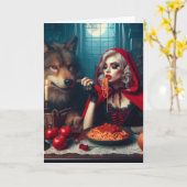 Carte Petit Blonde Rouge cheveux Imaginaire foncé Annive (Fleur jaune)