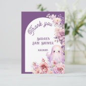 Carte Petit Boo halloween baby shower éffrayant merci (Debout devant)