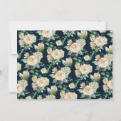 Carte Petit bouquet de rose blanche Enregistrer le Maria (Dos)