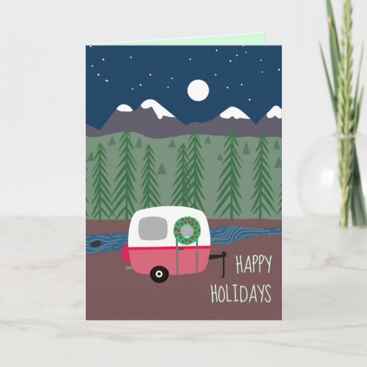 Carte Petit Camper à Noël (Devant)