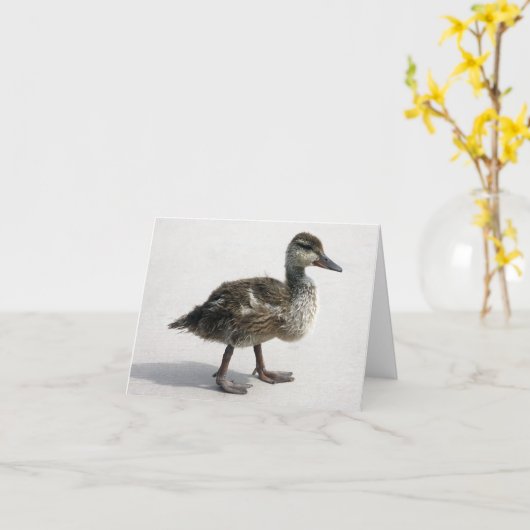 Carte Petit canard (Fleur jaune)
