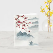 Carte petit Cerisier en Fleur (Fleur jaune)