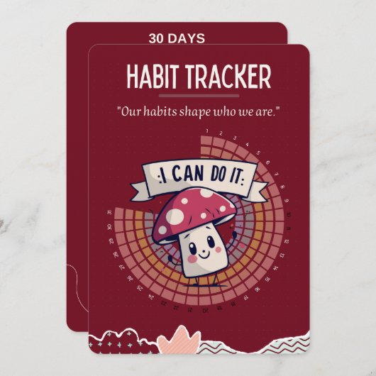 Carte petit champignon Tracker Habit (Devant / Derrière)