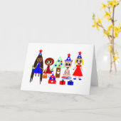 Carte Petit chaperon rouge 4 juillet (Fleur jaune)