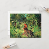 Carte Petit chaperon rouge par Carl Larsson (Devant/Arrière en situation)