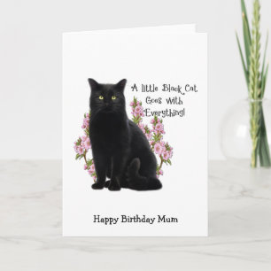 CARTE PETIT CHAT NOIR