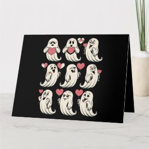 Carte Petit cœur d'amant fantôme Saint Valentin Couple d