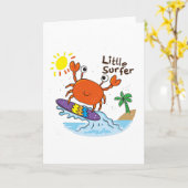 Carte Petit crabe mignon (Fleur jaune)