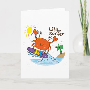 Carte Petit crabe mignon