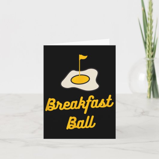 Carte Petit déjeuner Ball Mulligan Golf (Devant)