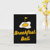 Carte Petit déjeuner Ball Mulligan Golf (Fleur jaune)