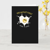 Carte Petit Déjeuner D'abord (Fleur jaune)