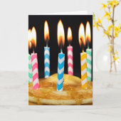 Carte Petit-déjeuner d'anniversaire (Fleur jaune)