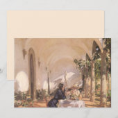 Carte Petit déjeuner dans la loggia de John Singer Sarge (Devant / Derrière)