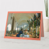 Carte Petit déjeuner dans la Loggia, Sargent 1910 (Devant)