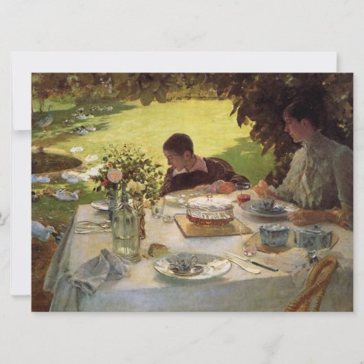 Carte Petit déjeuner dans le jardin (Devant)