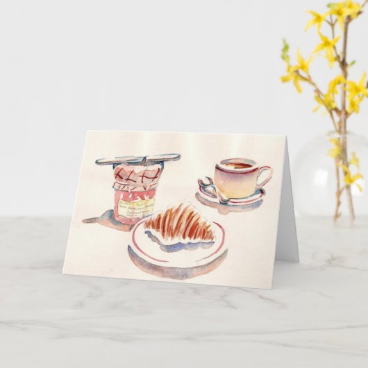 Carte Petit Dejeuner de Paris (Fleur jaune)