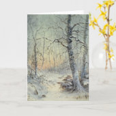 Carte Petit déjeuner d'hiver (Fleur jaune)