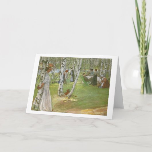 Carte Petit déjeuner en plein air par Carl Larsson (Devant)