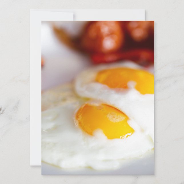 Carte Petit-déjeuner oeufs au plat (Devant)