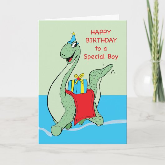 Carte Petit, Dinosaur d'anniversaire (Devant)