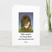 Carte Petit écureuil (Dos)