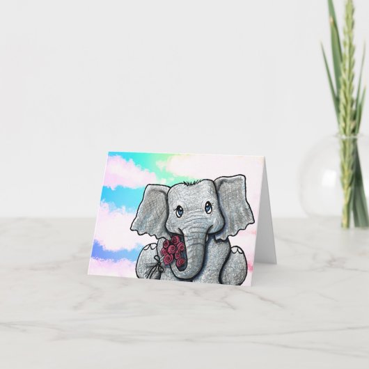 Carte petit éléphant (Devant)