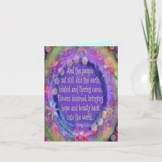 Carte Petit "et le peuple s'assoit encore" (Devant)