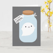 Carte Petit fantôme piégé (Fleur jaune)