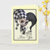 Carte Petit farceur triste (Fleur jaune)