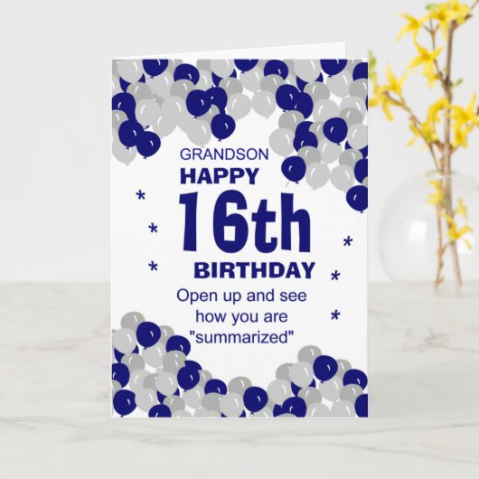 Carte petit-fils (Fleur jaune)