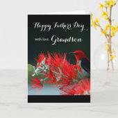 Carte Petit-fils / Bonne Fête des pères - Scarlet Honeye (Fleur jaune)