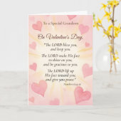 Carte Petit-fils Écriture de la Saint-Valentin religieus (Fleur jaune)