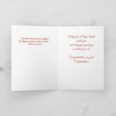 Carte Petit-fils, Félicitations pour la Confirmation Bén (Intérieur)