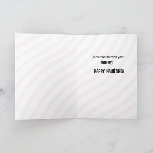 Carte Petit-fils, Fride maman Halloween (Intérieur)