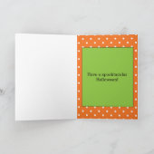 Carte Petit-fils Halloween araignée (Intérieur)