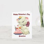 Carte Petit-fils Joyeuse Saint-Valentin (Devant)