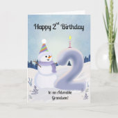 Carte Petit-fils Joyeux 2ème Anniversaire Construction d (Devant)