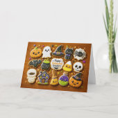Carte Petit-fils Joyeux Halloween Mignon Cookie (Devant)