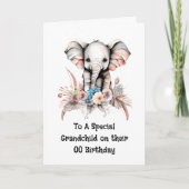 Carte Petit-fils petit-fils safari jungle souhait annive (Devant)