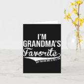 Carte Petit-fils & petite-fille préféré de grand-mère dr (Fleur jaune)